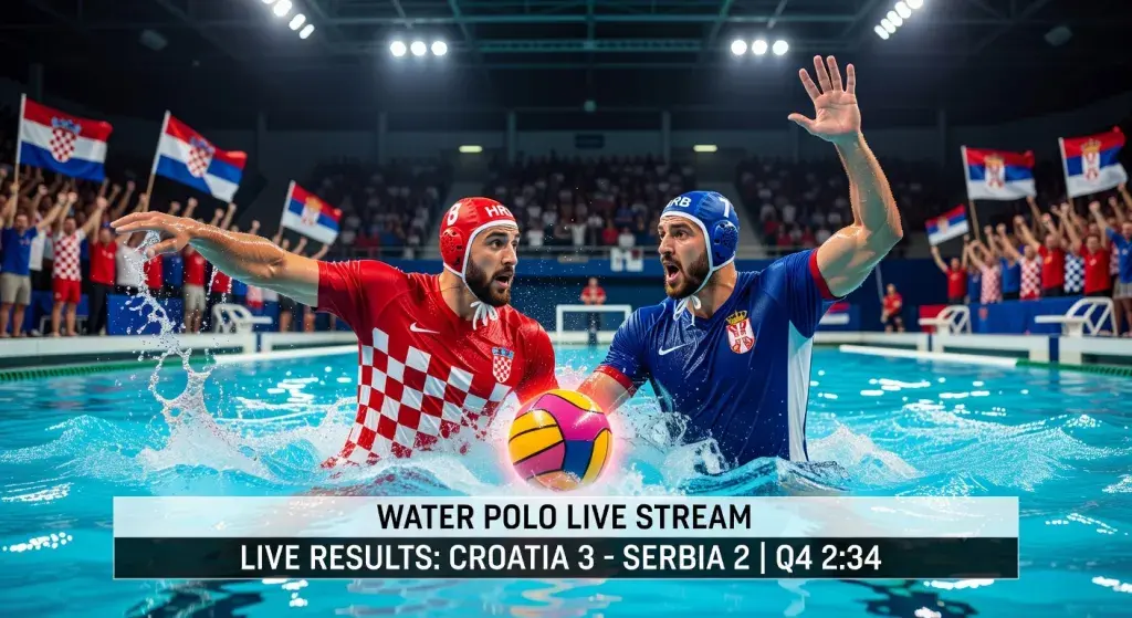 Vaterpolo uživo: Prenos mečeva Hrvatske i Srbije